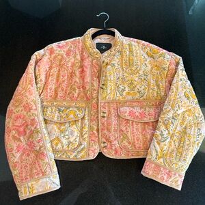 7 for all mankind Floral Bomber Jacket